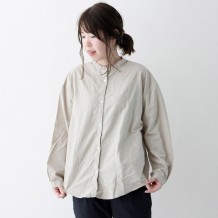 【inthegroove,】オックス製品染めバンドカラーシャツ