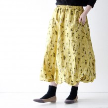 【inthegroove,】店舗限定シカクオハナ刺繍バルーンスカート