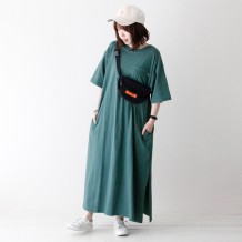 【inthegroove,】USAコットンロングTeeワンピ